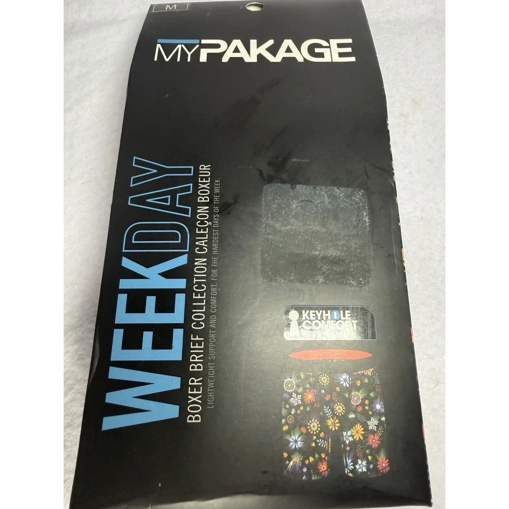 MyPackage BN3TH Weekday Boxer Briefs Mens M Herbs & Spices Keyhole Comfort NIB